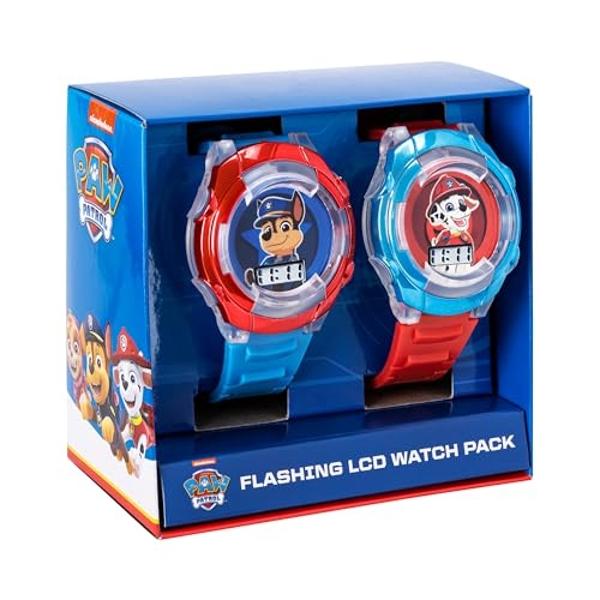 Reloj LCD infantil de Marvel Spider-Man: pulsera con luz LED intermitente, pantalla digital de hora, diseño en rojo y azul, caja de plástico resistente, correa de silicona ajustabl