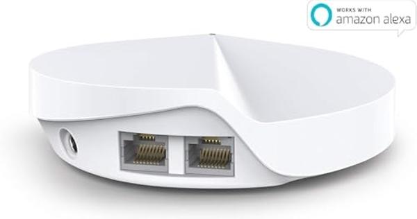 Router WiFi en malla TP-Link Deco (Deco M5): Router inalámbrico Gigabit de doble banda, CPU de cuatro núcleos, MU-MIMO, HomeCare, Control parental, Cobertura de hasta 180 m², Compa