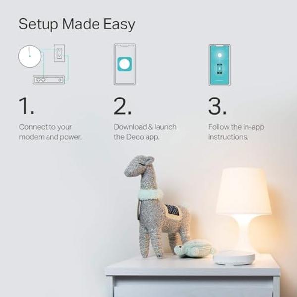 Router WiFi en malla TP-Link Deco (Deco M5): Router inalámbrico Gigabit de doble banda, CPU de cuatro núcleos, MU-MIMO, HomeCare, Control parental, Cobertura de hasta 180 m², Compa