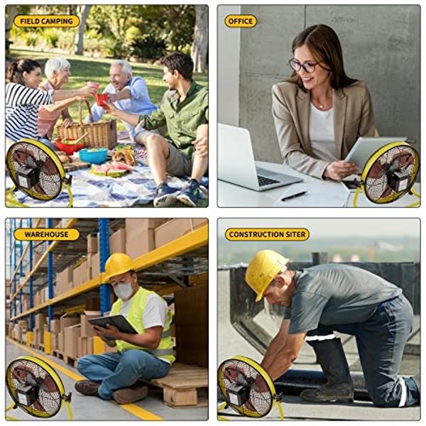 Ventilador solar lcocove, ventilador exterior a batería que funciona de 5 a 24 horas, ventiladores solares para cobertizos, hogares, exteriores y campamentos. Ventilador solar con 