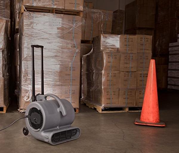 B-Air VP-50 1/2 HP 2950 CFM Ventilador de aire con asa, gris