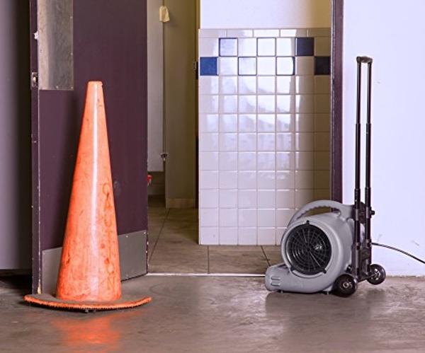 B-Air VP-50 1/2 HP 2950 CFM Ventilador de aire con asa, gris