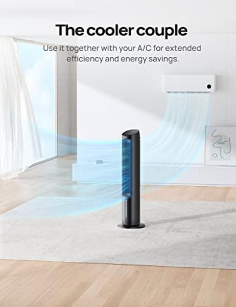 Ventilador de torre oscilante Lasko Works with Alexa, control por