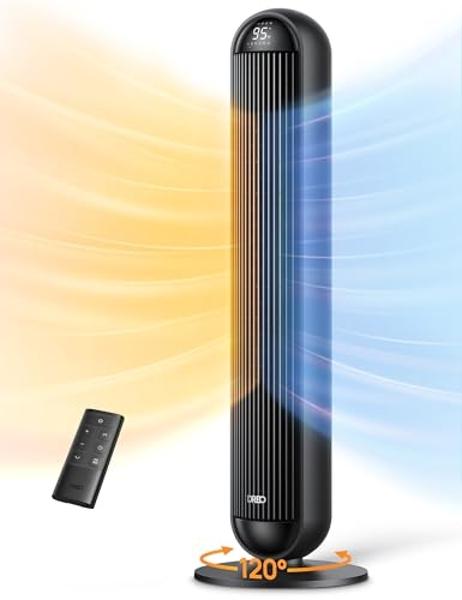 Ventilador calefactor Dreo de 107 cm para interiores con termostato, 5 ...