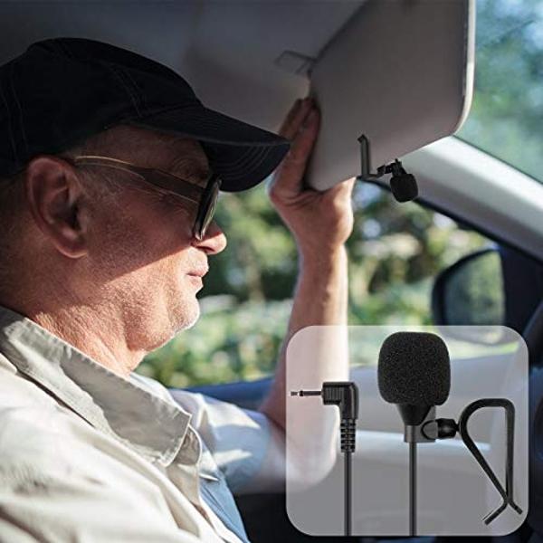 Micrófono Weishan Pionee para radio de coche, micrófono externo de 2,5 mm de repuesto para radio estéreo Pioneer con GPS y DVD.