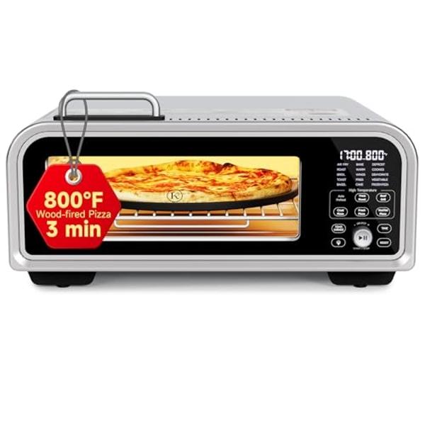 Freidora de aire Ninja Crispi, apta para microondas, congelador y lavavajillas, sistema de cocina portátil de vidrio no tóxico, recipientes de vidrio de 4 cuartos y 6 tazas con tap
