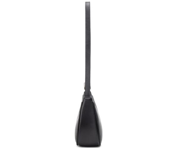 WSRYDJDL Monedero pequeño para mujer, ajustable, estilo retro, con estampado de cocodrilo y cierre de cremallera (apertura curva, negro)