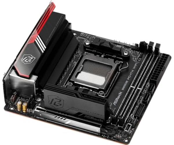 Placa base ASRock B650E PG-ITX WiFi compatible con CPU AMD Ryzen serie 7000 (socket AM5) B650 Mini-ITX