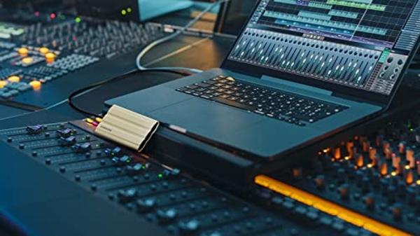 Samsung T7 Shield SSD portátil de 2 TB, USB 3.2 Gen2, resistente, con certificación IP65, para fotógrafos, creadores de contenido y jugadores, unidad de estado sólido externa (MU-P