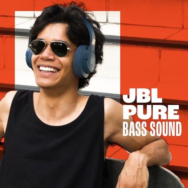JBL Tune 720BT - Auriculares inalámbricos supraaurales con sonido JBL Pure Bass, Bluetooth 5.3, hasta 76 h de batería y carga rápida, diseño ligero, cómodo y plegable (negro)