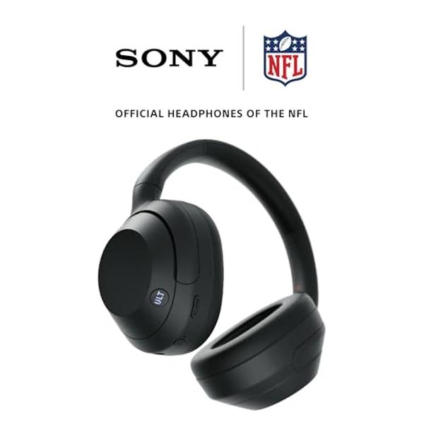 Auriculares Sony ULT WEAR con cancelación de ruido, Bluetooth, diseño supraaural, Alexa integrado, batería de 30 horas, graves potentes, color negro.