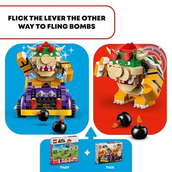 Set de expansión LEGO Super Mario Bowser's Muscle Car, juguete coleccionable de Bowser para niños, regalo para niños, niñas y jugadores a partir de 8 años, 71431