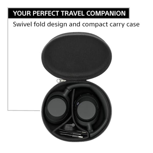 Auriculares Sony ULT WEAR con cancelación de ruido, Bluetooth, diseño supraaural, Alexa integrado, batería de 30 horas, graves potentes, color negro.