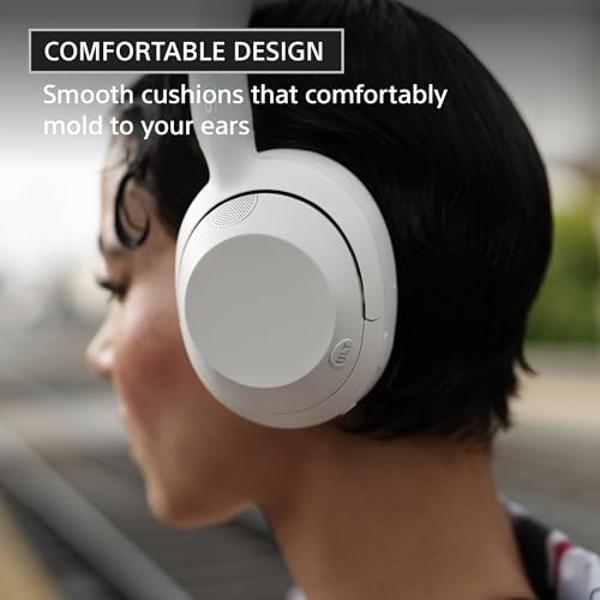 Auriculares Sony ULT WEAR con cancelación de ruido, Bluetooth, diseño supraaural, Alexa integrado, batería de 30 horas, graves potentes, color negro.