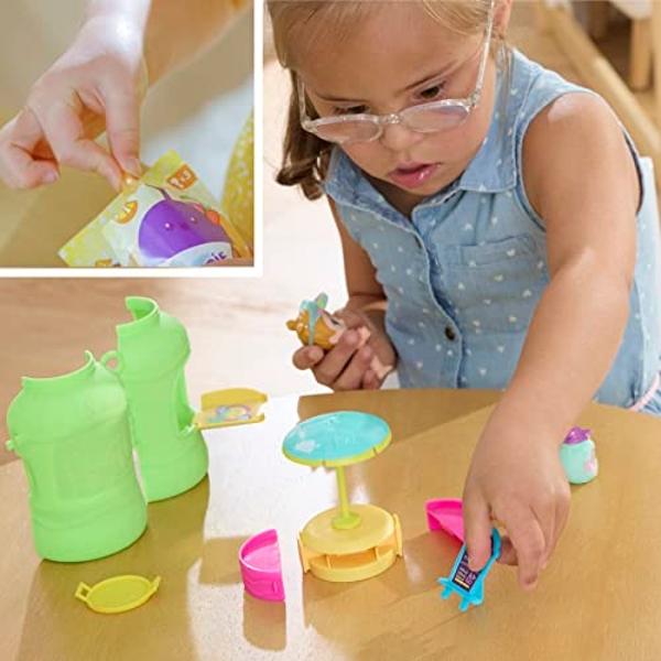 Baby Alive Foodie Cuties, Biberón, Serie Sol 1, Juguetes sorpresa para niñas, Set de muñecas bebé, 7,6 cm, Niños de 3 años en adelante