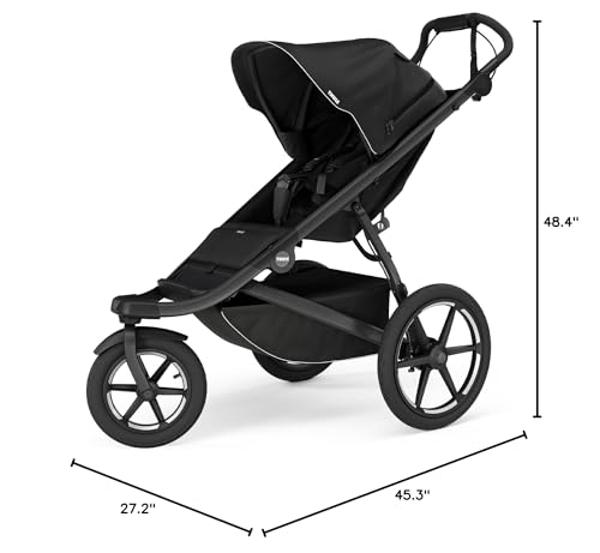 Cochecito todoterreno Thule Urban Glide 3 para un solo niño, sistema de suspensión total, neumáticos de aire, asiento vertical con reclinación ajustable y reposapiernas integrado, 