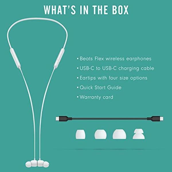 Auriculares inalámbricos Beats Flex - Chip Apple W1, auriculares magnéticos, Bluetooth de clase 1, 12 horas de reproducción, micrófono integrado - Gris humo