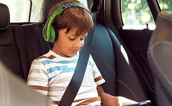 Auriculares inalámbricos eKids Teenage Mutant Ninja Turtles para niños, auriculares Bluetooth con micrófono, incluye cable auxiliar, auriculares para la escuela, el hogar o los via