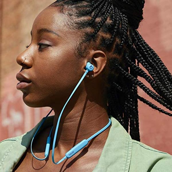 Auriculares inalámbricos Beats Flex - Chip Apple W1, auriculares magnéticos, Bluetooth de clase 1, 12 horas de reproducción, micrófono integrado - Azul llama