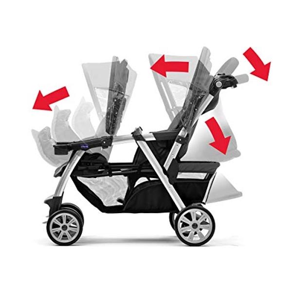 Cochecito de bebé Maxi-Cosi Tayla Max, modular con asiento ajustable, convertible a cochecito reclinable, vista orientada hacia los padres y hacia el mundo, ligero, color Onyx Wond