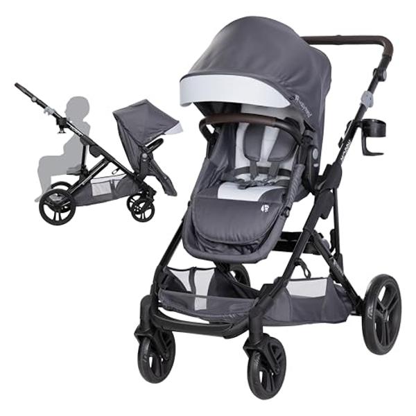Cochecito de bebé Maxi-Cosi Tayla Max, modular con asiento ajustable, convertible a cochecito reclinable, vista orientada hacia los padres y hacia el mundo, ligero, color Onyx Wond