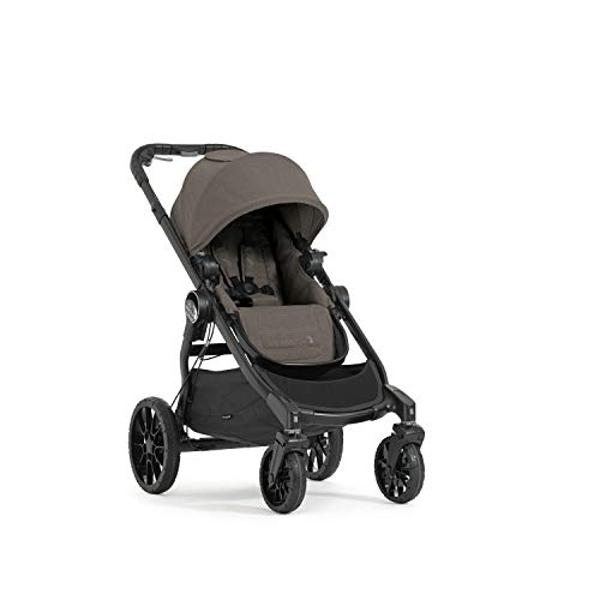 Baby Jogger City Select LUX | 20 maneras de viajar, cochecito individual o doble | Plegado rápido, color topo