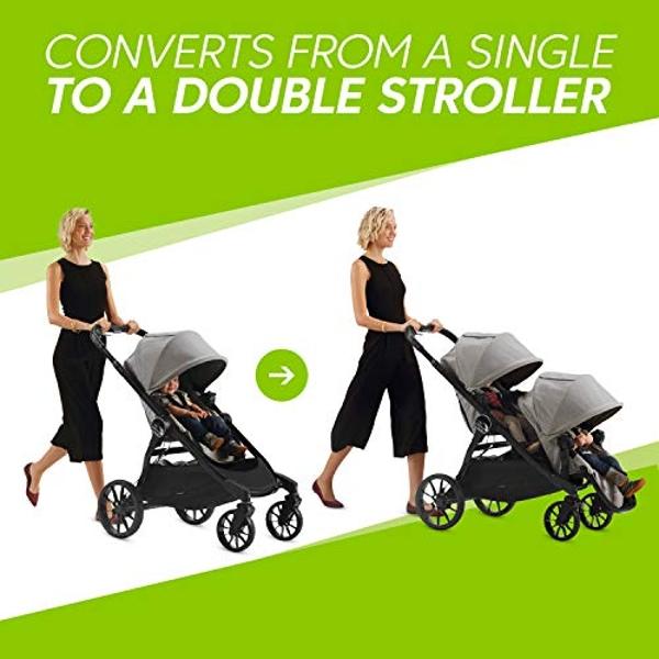 Baby Jogger City Select LUX | 20 maneras de viajar, cochecito individual o doble | Plegado rápido, color topo