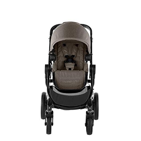 Baby Jogger City Select LUX | 20 maneras de viajar, cochecito individual o doble | Plegado rápido, color topo