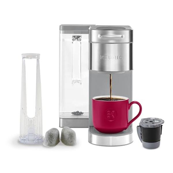 Cafetera Keurig K-Supreme Plus de una sola porción, edición especial, con 5 tamaños de café, tecnología Multistream y preferencias de preparación programables (plateada)