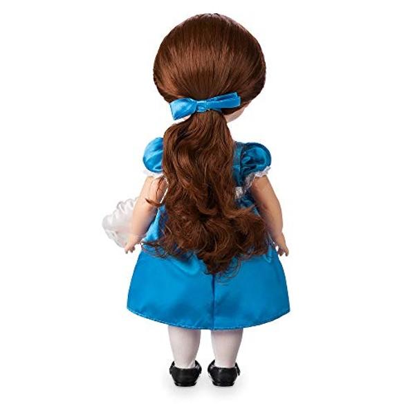 Muñeca Bella de 40 cm de la colección Disney Animators de La Bella y la Bestia con oveja, totalmente articulada, vestido de satén - A partir de 3 años
