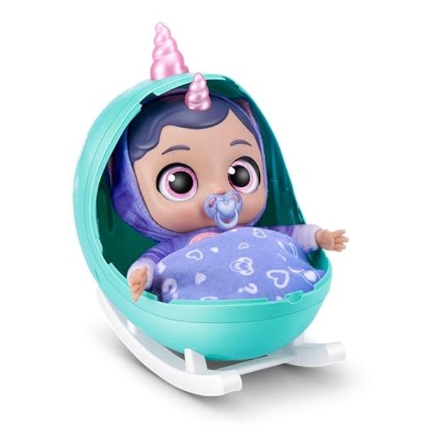 Muñeca interactiva Babycorns Serie 1 Grande (Gatito) de ZURU con luces y sonidos, Muñecas mágicas, Sorpresa, Desempaquetado, Niñas, Muñecas, Historia