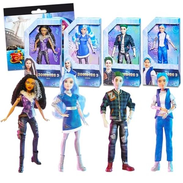 Set de muñecas Disney Zombies: incluye 4 muñecas Disney Zombies 3: Zed ...
