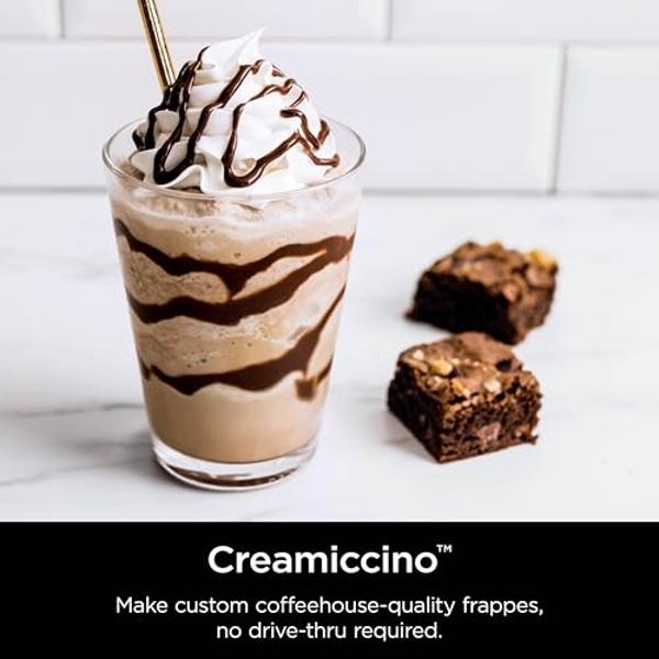 Máquina para hacer helados y postres helados Ninja CREAMi Deluxe: helado, sorbetes, batidos, yogur helado y más. 11 en 1, capacidad extragrande, plateada. Incluye dos envases famil