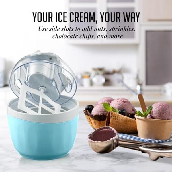 Máquina para hacer helado y gelato Cuisinart ICE-100 de 1.5 cuartos, totalmente automática, con compresor de calidad comercial y 2 paletas, función de enfriamiento de 10 minutos, c