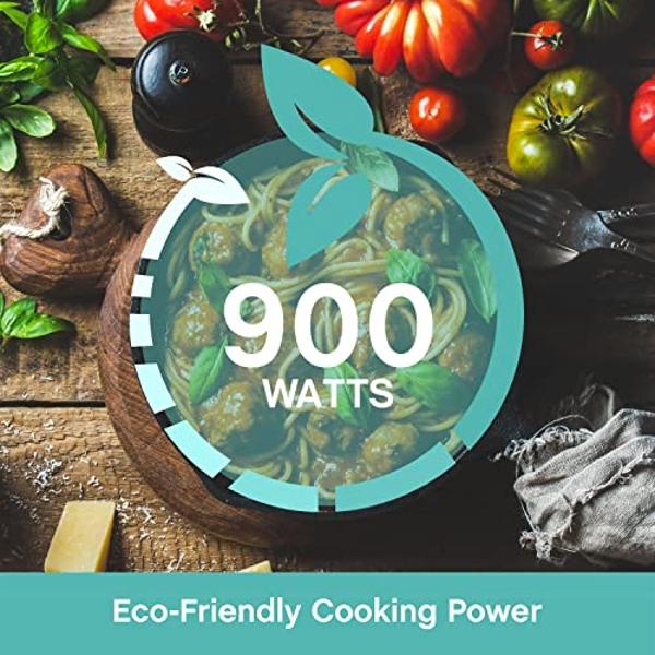 Horno microondas inteligente de encimera GE | Con tecnología Scan-to-Cook y conectividad wifi | Capacidad de 0.9 pies cúbicos, 900 vatios | Artículos esenciales para el hogar y la 