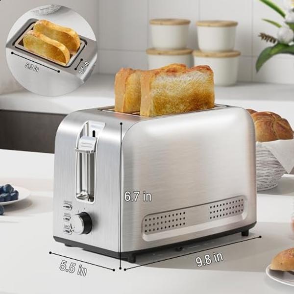 Tostadora Runnatal de rebanadas, 100 acero inoxidable, ranuras - Main Image