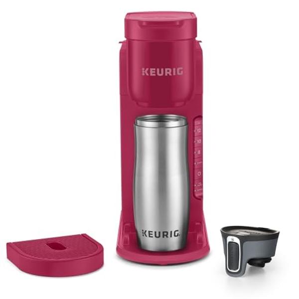 Cafetera de cápsulas Keurig K-Express de una sola porción, 3 tamaños de café, botón de función potente, depósito extraíble de 1,1 l, color Island Berry