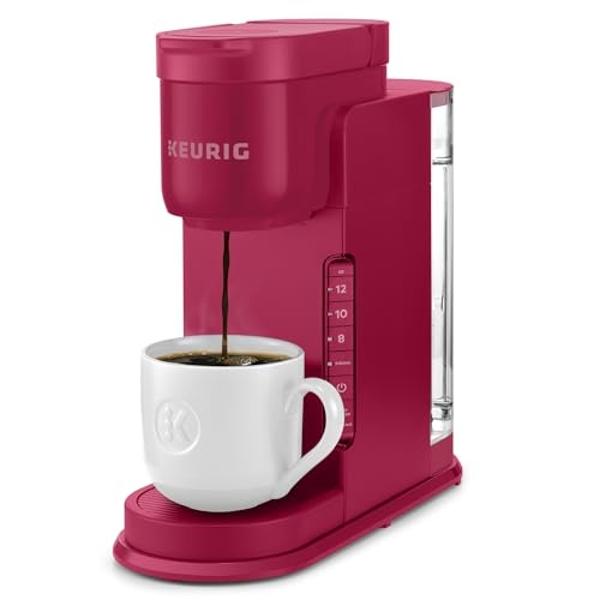 Cafetera de cápsulas Keurig K-Express de una sola porción, 3 tamaños de café, botón de función potente, depósito extraíble de 1,1 l, color Island Berry