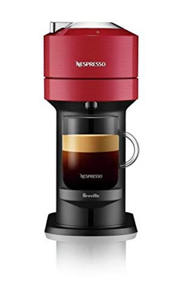Cafetera y cafetera espresso Nespresso Vertuo Next de Breville con espumador de leche, 1,1 litros, color cereza