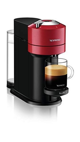 Cafetera y cafetera espresso Nespresso Vertuo Next de Breville con espumador de leche, 1,1 litros, color cereza