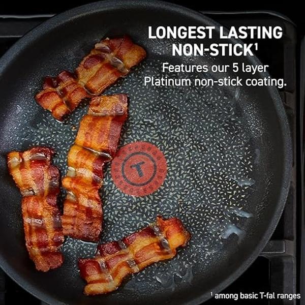 Juego de ollas y sartenes GreenPan Valencia Pro anodizados duros de 11 piezas, con revestimiento antiadherente de cerámica sin PFAS ni PFOA, apto para inducción, sartenes, cacerola