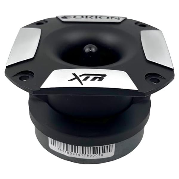 Tweeter ORION Serie XTR XTR350HP de 3,4" con motor potente | Diafragma de aluminio, bobina móvil de 1", 125 W RMS, 500 W máx., crossover integrado - Tweeter de alto rendimiento par