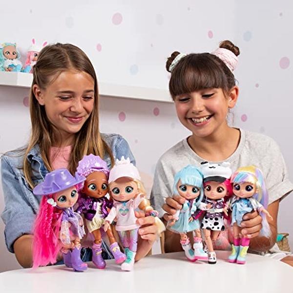 Muñeca de moda Cry Babies BFF Katie con más de 9 sorpresas que incluyen atuendo y accesorios para juguetes de moda, niñas y niños de 4 años en adelante, 7.8 pulgadas.