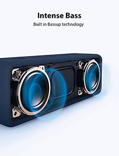 Anker Soundcore 2, altavoces Bluetooth portátiles de 12 W con doble controlador para uso diario e inalámbricos, batería de larga duración, 24 horas de reproducción, resistencia al 