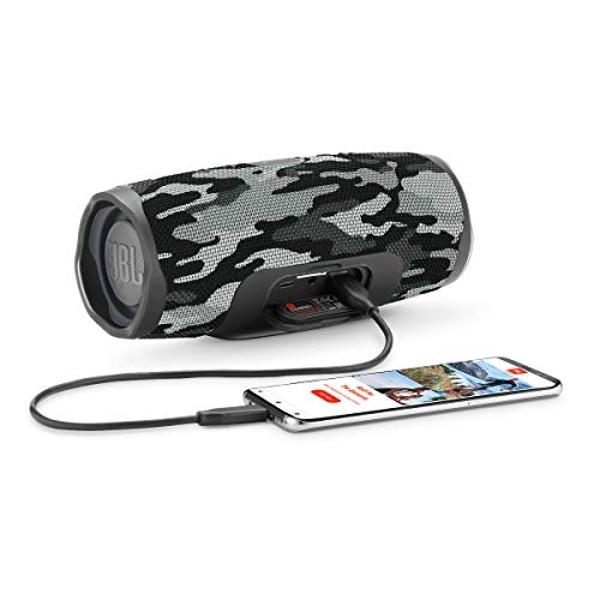 Altavoz Bluetooth portátil JBL Charge 4 (Camuflaje negro/blanco)
