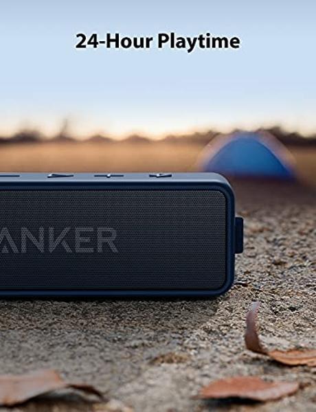 Anker Soundcore 2, altavoces Bluetooth portátiles de 12 W con doble controlador para uso diario e inalámbricos, batería de larga duración, 24 horas de reproducción, resistencia al 