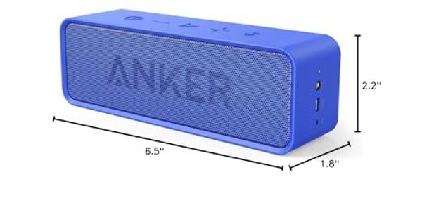 Altavoz Bluetooth Anker Soundcore con 24 horas de reproducción, alcance de 20 metros y micrófono integrado. Altavoz inalámbrico portátil de doble controlador con baja distorsión ar