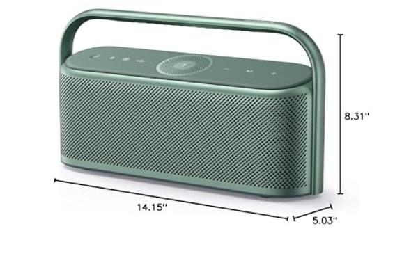 Altavoz Bluetooth portátil Soundcore Motion X600 de Anker, audio espacial de alta resolución con sonido inalámbrico de 50 W, resistencia al agua IPX7, ecualizador profesional, entr