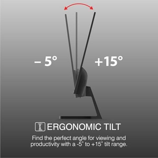 Monitor Packard Bell airFrame FHD de 21", 1920 x 1080, ultrapanorámico, compatible con soporte VESA, ajuste de inclinación, HDMI/VGA, bisel delgado, ideal para el hogar, la oficina
