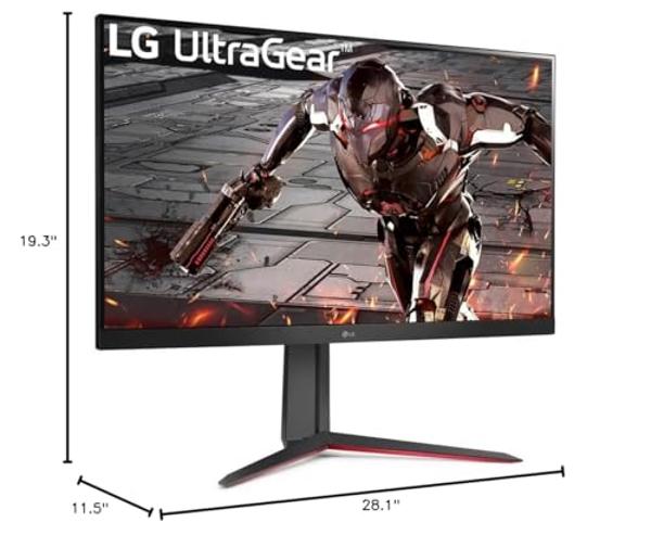 Monitor para juegos LG 32GN650-B Ultragear de 32" QHD (2560 x 1440), frecuencia de actualización de 165 Hz, MBR de 1 ms, HDR 10, gama cromática sRGB del 95 %, AMD FreeSync (negro)